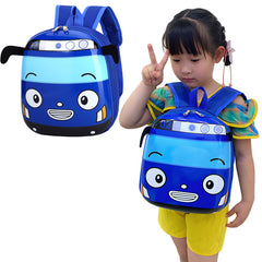 Kindergarten Cute Cartoon Kids School Bag for Boys and Girls (Blue)