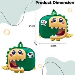 Kindergarten Cute Cartoon Kids School Bag for Boys and Girls (Green)