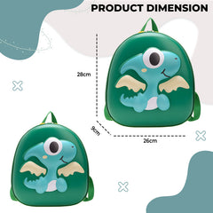 Kindergarten Cute Cartoon Kids School Bag for Boys and Girls (Green)