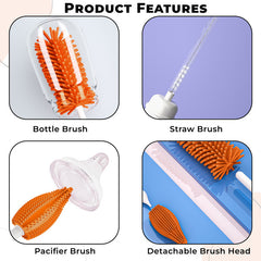 Silicone Baby Milk Bottle Cleaning Brush (Green)