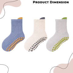 Baby Socks Soft and Anti-Slip Infant Socks (Pack of 3)