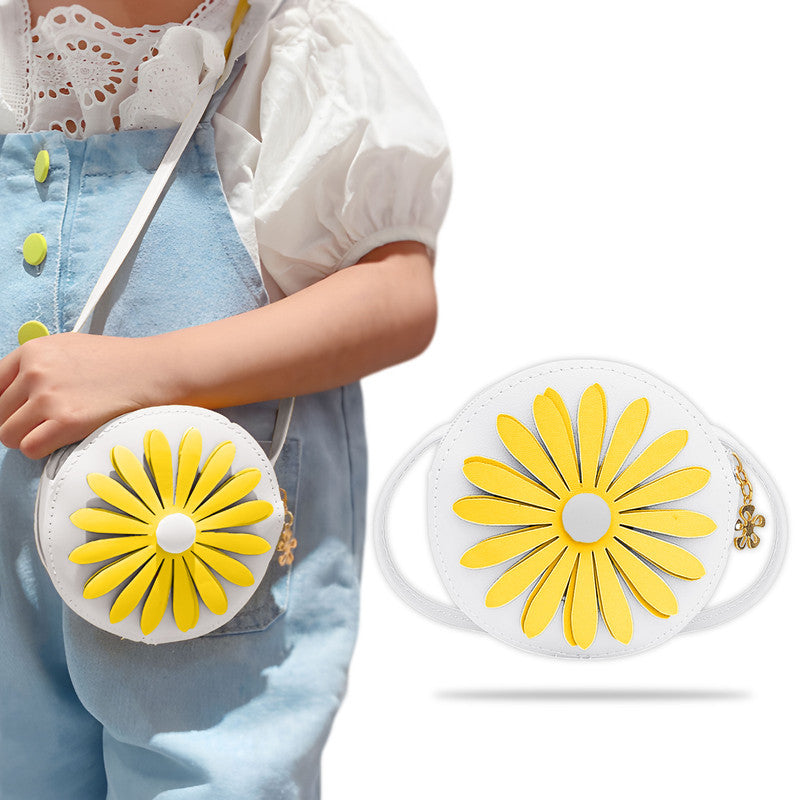 Trendy Crossbody Sling Backpack for Kids (White)