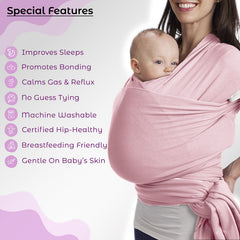 Baby Essential Hands Free Baby Carrier for Toddler (Pink)