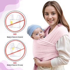 Baby Essential Hands Free Baby Carrier for Toddler (Pink)