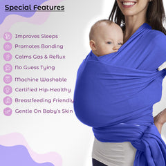Baby Essential Hands Free Baby Carrier for Toddler (Sapphire)