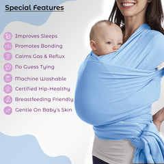 Baby Essential Hands Free Baby Carrier for Toddler (Light Blue)