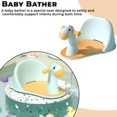 Baby Bath Essential Premium Baby Bather for Newborns (Sky Blue)