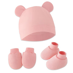 Baby Safety Cap, Socks Hand Mittens (Set of 3)