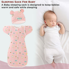 Organic Cotton Soft Baby Sleeping Sack for Comfort & Safe Sleep (Bear)