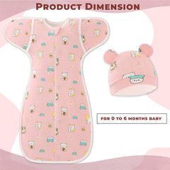 Organic Cotton Soft Baby Sleeping Sack for Comfort & Safe Sleep (Bear)