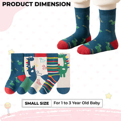 Baby Socks Soft and Anti-Slip Infant Socks (Pack of 5)