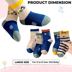 Baby Socks Soft and Anti-Slip Infant Socks (Engineering Vehicles)