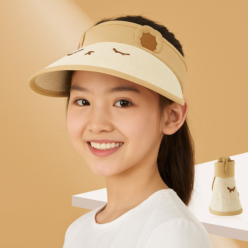 BEMBIKA Baby Cotton Cap with Safety and Comfort Baby Turban-(Squinting Rabbit – Beige)