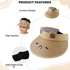 BEMBIKA Baby Cotton Cap with Safety and Comfort Baby Turban-(Squinting Rabbit – Khaki)