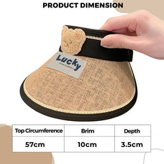 BEMBIKA Baby Cotton Cap with Safety and Comfort Baby Turban-(Golden Bear – Khaki)
