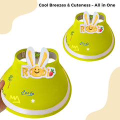 BEMBIKA Baby Cotton Cap with Safety and Comfort Baby Turban-(Rainbow Rabbit – Yellow)