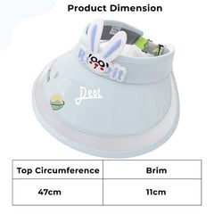 BEMBIKA Baby Cotton Cap with Safety and Comfort Baby Turban-(Rainbow Rabbit – Light Blue)