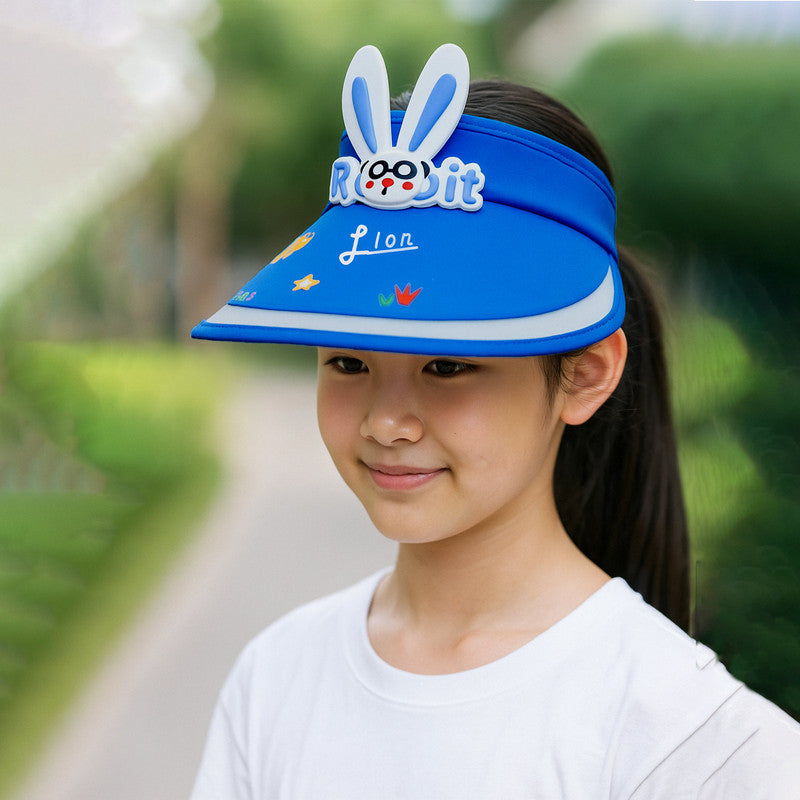 BEMBIKA Baby Cotton Cap with Safety and Comfort Baby Turban-(Rainbow Rabbit – Royal Blue)