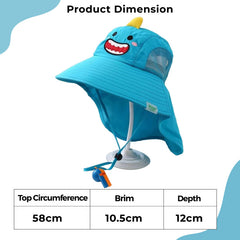 BEMBIKA Baby Cotton Cap with Safety and Comfort Baby Turban-(Cartoon Shawl – Green)