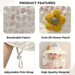 BEMBIKA Baby Cotton Cap with Safety and Comfort Baby Turban-(Light Yellow Cap (2–4 Yrs)