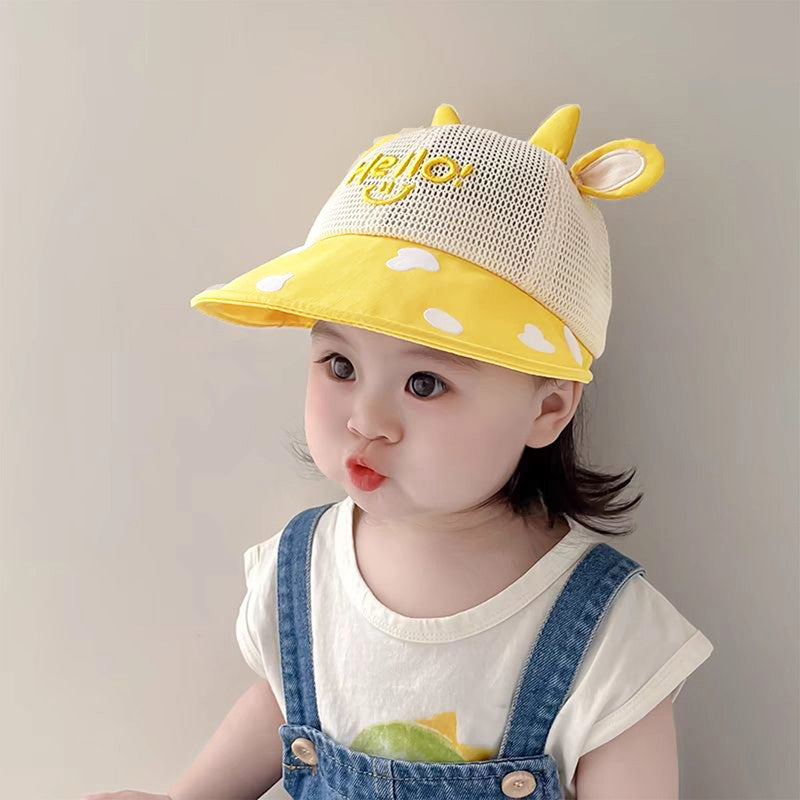 BEMBIKA Baby Cotton Cap with Safety and Comfort Baby Turban-(Baseball Cap – Yellow)
