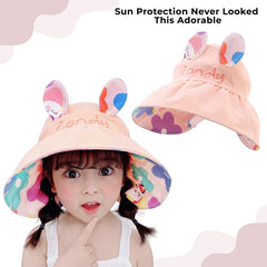 BEMBIKA Baby Cotton Cap with Safety and Comfort Baby Turban-(Double-Sided Cap – Orange)