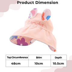 BEMBIKA Baby Cotton Cap with Safety and Comfort Baby Turban-(Double-Sided Cap – Orange)
