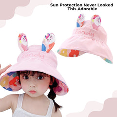 BEMBIKA Baby Cotton Cap with Safety and Comfort Baby Turban-(Double-Sided Cap – Pink)