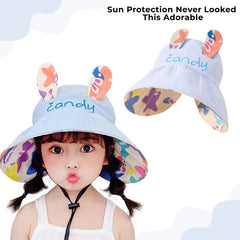 BEMBIKA Baby Cotton Cap with Safety and Comfort Baby Turban-(Double-Sided Cap – Blue)