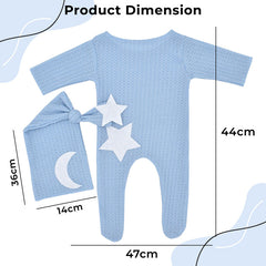 BEMBIKA Photography Costume – Newborn photography outfits & baby photography props Designer baby clothes for newborn photo shoot -(Blue)