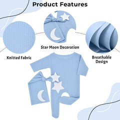 BEMBIKA Photography Costume – Newborn photography outfits & baby photography props Designer baby clothes for newborn photo shoot -(Blue)