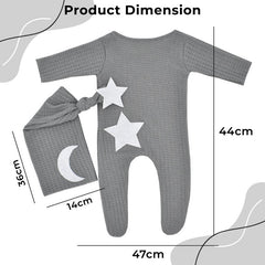 Bembika Photography Costume – Newborn Photography Outfits & Baby Photography Props Designer Baby Clothes for Newborn Photo Shoot -(Grey)