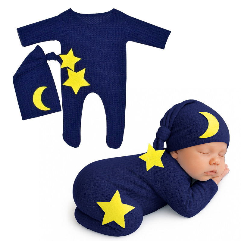 BEMBIKA Photography Costume – Newborn photography outfits & baby photography props Designer baby clothes for newborn photo shoot -(Navy Blue)
