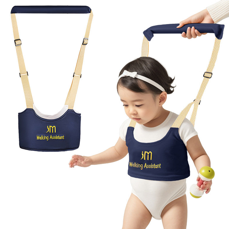 Bembika Walker Supporter Belt for Toddler – Baby Walking Harness Adjustable Toddler Infant Safety Harness Baby Walker Assistant Belt Kids Walker Helper-(Navy Blue)