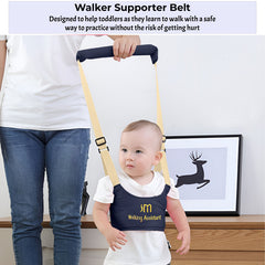 Bembika Walker Supporter Belt for Toddler – Baby Walking Harness Adjustable Toddler Infant Safety Harness Baby Walker Assistant Belt Kids Walker Helper-(Navy Blue)