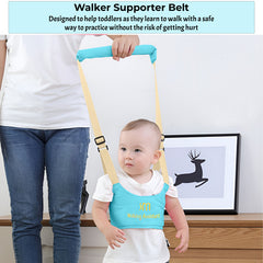 Bembika Walker Supporter Belt for Toddler – Baby Walking Harness Adjustable Toddler Infant Safety Harness Baby Walker Assistant Belt Kids Walker Helper-(Sky Blue)