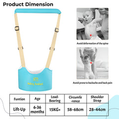 Bembika Walker Supporter Belt for Toddler – Baby Walking Harness Adjustable Toddler Infant Safety Harness Baby Walker Assistant Belt Kids Walker Helper-(Sky Blue)