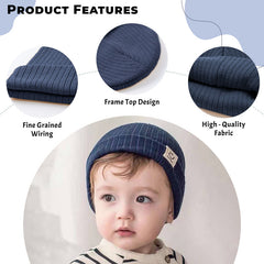 BEMBIKA Baby Cotton Cap with Safety and Comfort Baby Turban-(Shangqing)