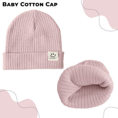 BEMBIKA Baby Cotton Cap with Safety and Comfort Baby Turban-(Light Pink)