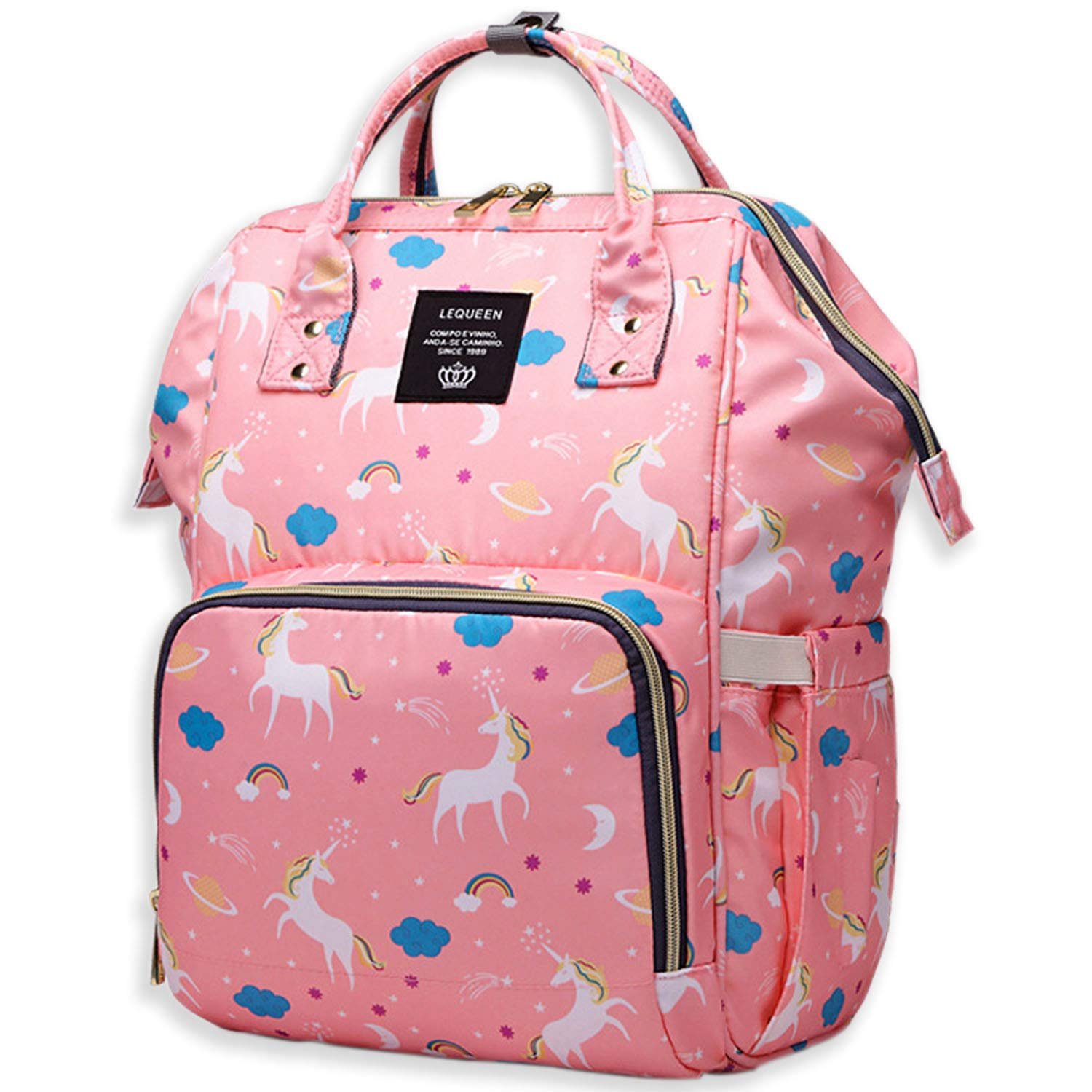 diaper bag backpack pink