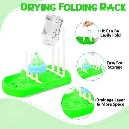 Baby bottle drying stand, baby bottle drying rack, feeding bottle drying rack, bottle drying rack for baby, fold able baby bottle drying rack, milk bottle drying stand
