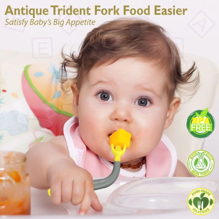 baby training spoon, feeding training spoon for baby, baby training spoon fork, baby training spoon set, spoon for baby feeding, baby spoons feeding, feeder spoon and fork set, 1 year 3 years two in one steel training spoon for baby, silicone food training spoon for babies, bembika pre spoon for baby self feeding