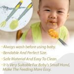 baby training spoon, feeding training spoon for baby, baby training spoon fork, baby training spoon set, spoon for baby feeding, baby spoons feeding, feeder spoon and fork set, 1 year 3 years two in one steel training spoon for baby, silicone food training spoon for babies, bembika pre spoon for baby self feeding