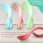 baby training spoon, feeding training spoon for baby, baby training spoon fork, baby training spoon set, spoon for baby feeding, baby spoons feeding, feeder spoon and fork set, 1 year 3 years two in one steel training spoon for baby, silicone food training spoon for babies, bembika pre spoon for baby self feeding