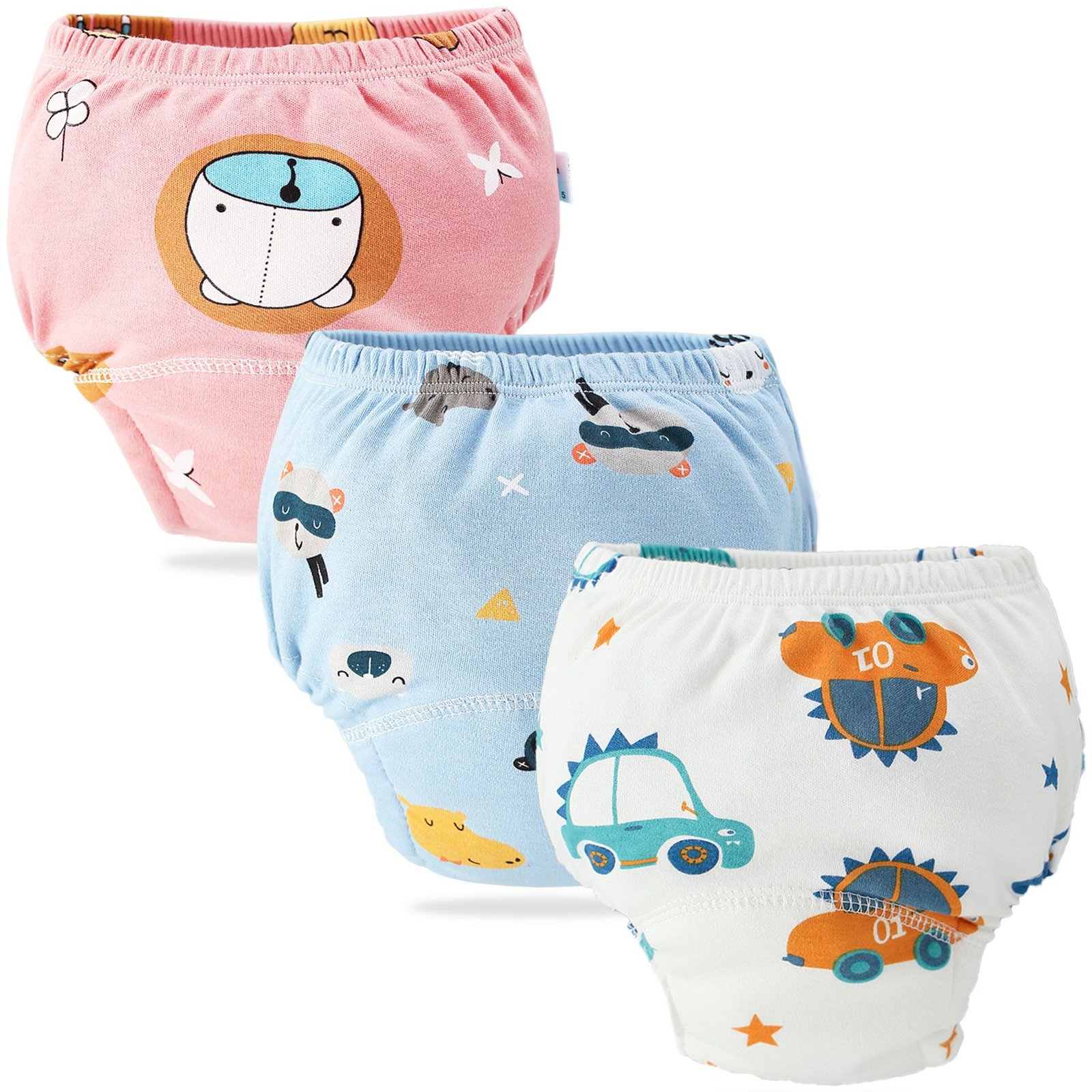 Toddler 3 Pack Potty Training Pants Underwear, 12-24 Months