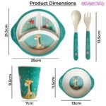 baby dinner set, silicone baby dinnerware, baby tableware set, baby table set, baby feeding products, bamboo fiber dinner for kids, fibre bamboo 5 pcs eco friendly bamboo fiber dinner set, baby dinner utensils weaning