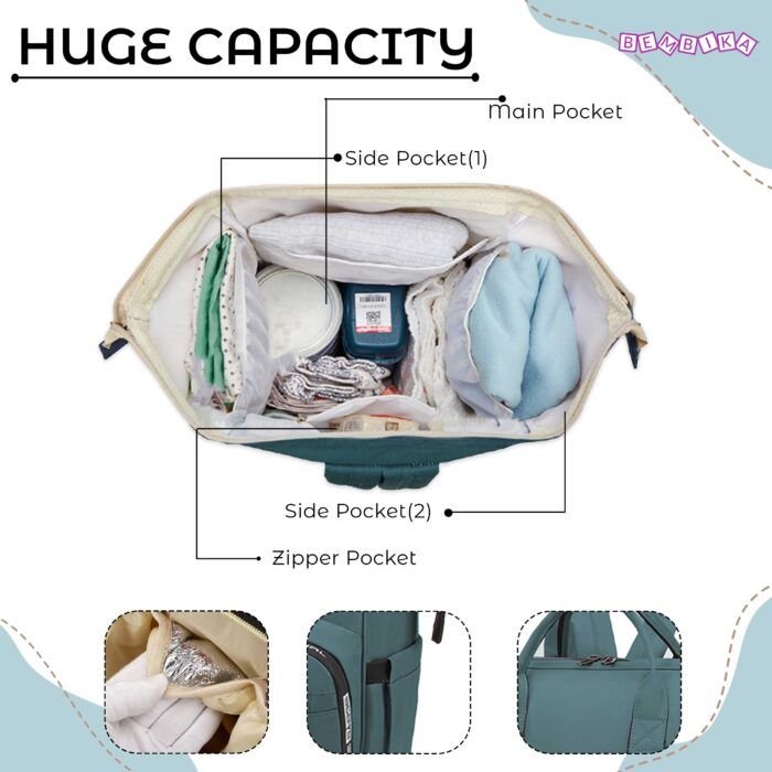 Diaper bag casual backpack