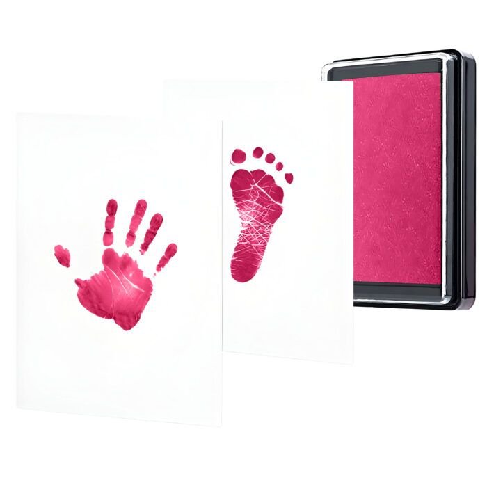 Baby footprint and hand print ink pad